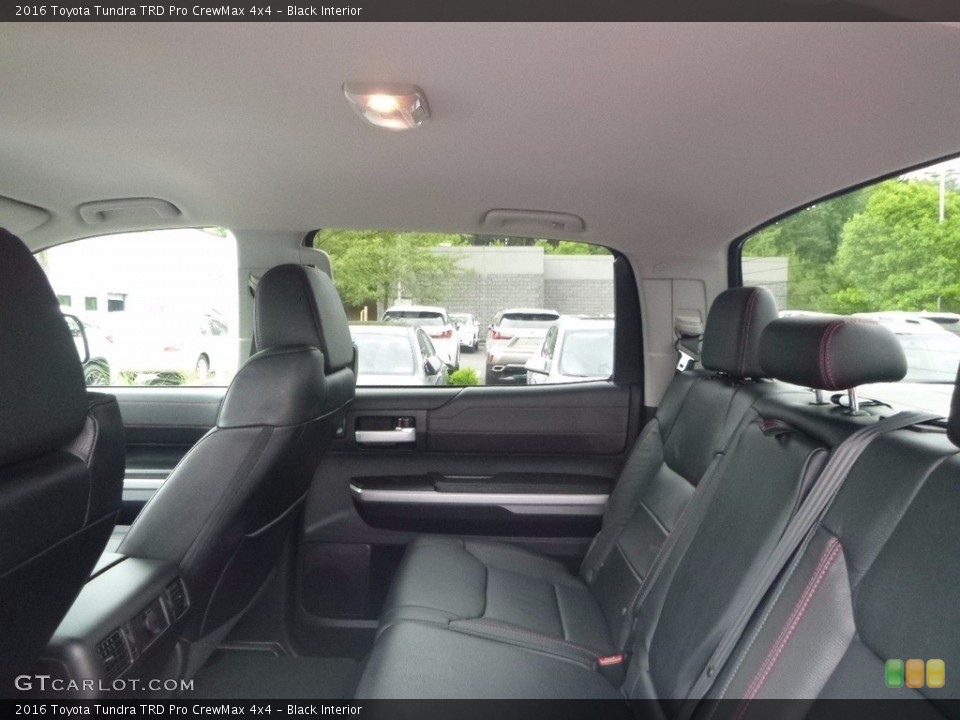 Black Interior Rear Seat for the 2016 Toyota Tundra TRD Pro CrewMax 4x4 #120870272