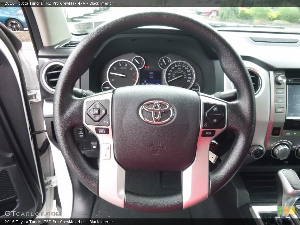 Black Interior Steering Wheel for the 2016 Toyota Tundra TRD Pro CrewMax 4x4 #120870362