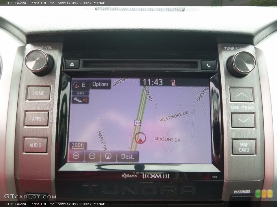 Black Interior Navigation for the 2016 Toyota Tundra TRD Pro CrewMax 4x4 #120870437
