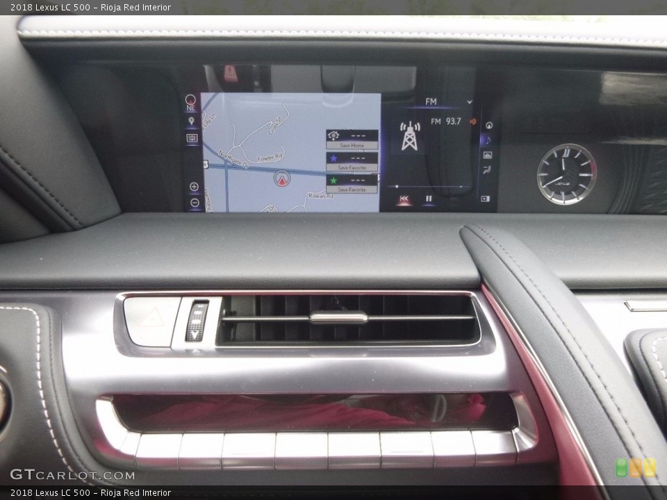 Rioja Red Interior Navigation for the 2018 Lexus LC 500 #120870668