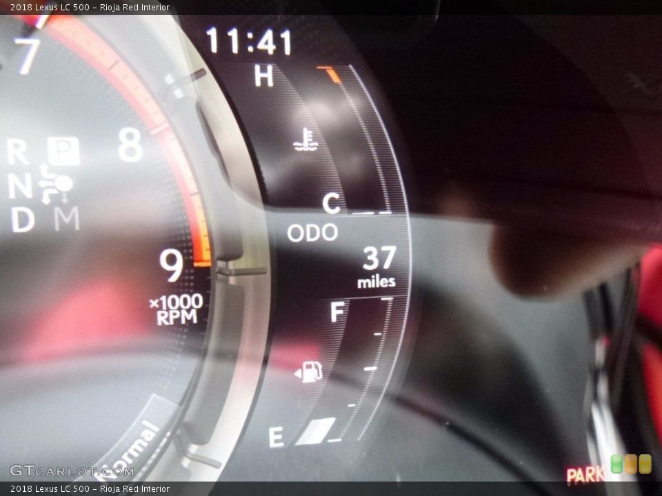 Rioja Red Interior Gauges for the 2018 Lexus LC 500 #120870677