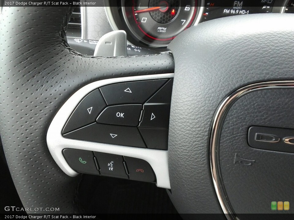 Black Interior Controls for the 2017 Dodge Charger R/T Scat Pack #120879845
