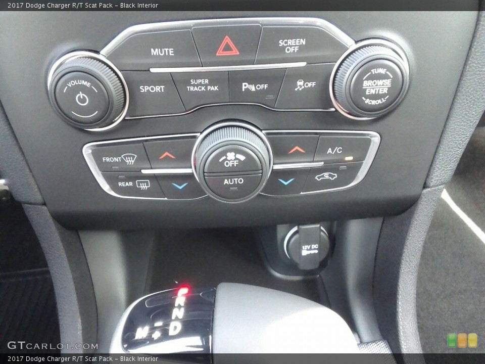 Black Interior Controls for the 2017 Dodge Charger R/T Scat Pack #120880049