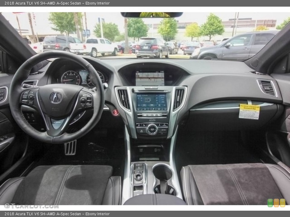 Ebony Interior Dashboard for the 2018 Acura TLX V6 SH-AWD A-Spec Sedan #120882419