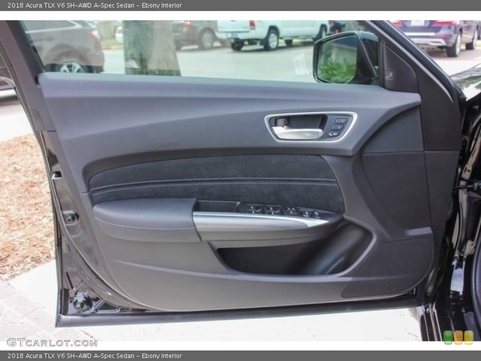 Ebony Interior Door Panel for the 2018 Acura TLX V6 SH-AWD A-Spec Sedan #120882440