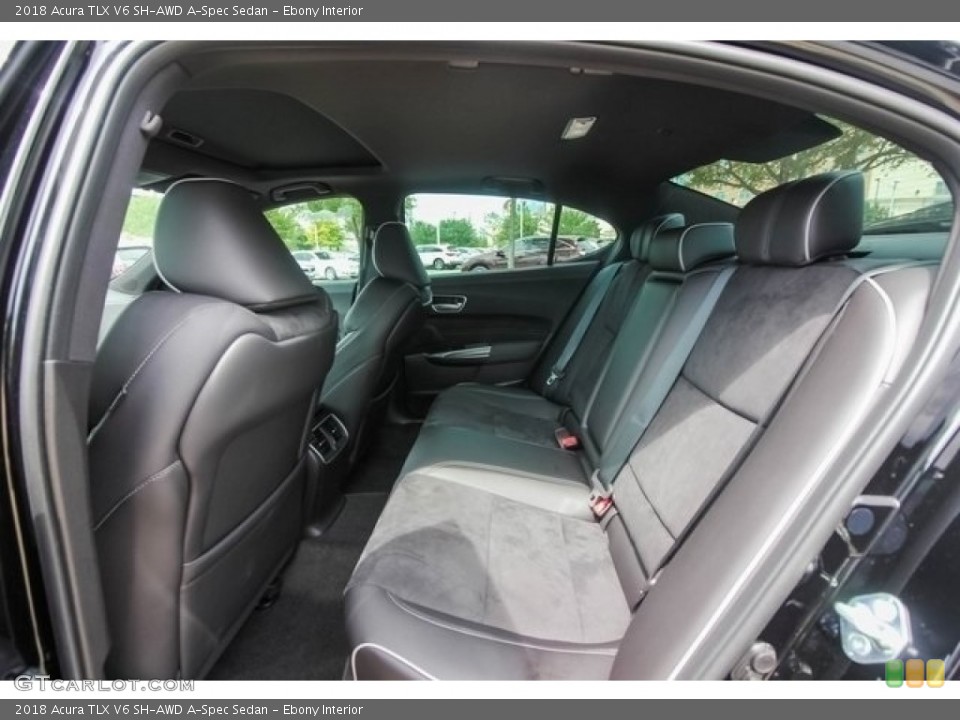 Ebony Interior Rear Seat for the 2018 Acura TLX V6 SH-AWD A-Spec Sedan #120882477
