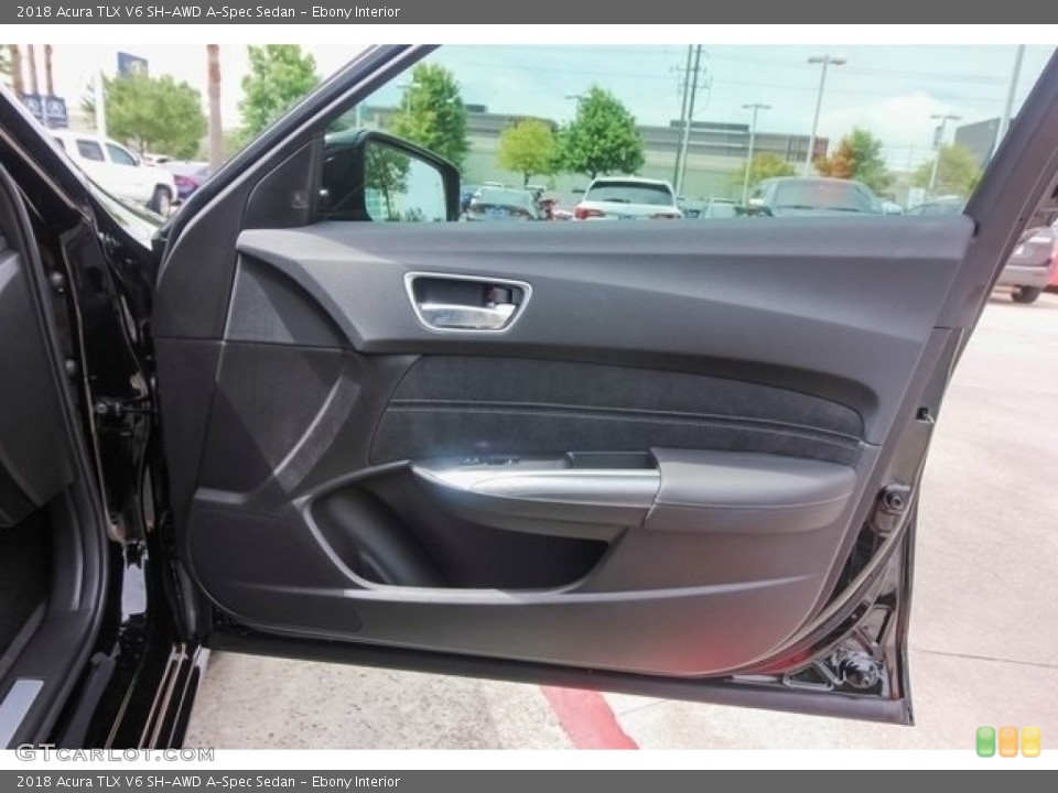 Ebony Interior Door Panel for the 2018 Acura TLX V6 SH-AWD A-Spec Sedan #120882515