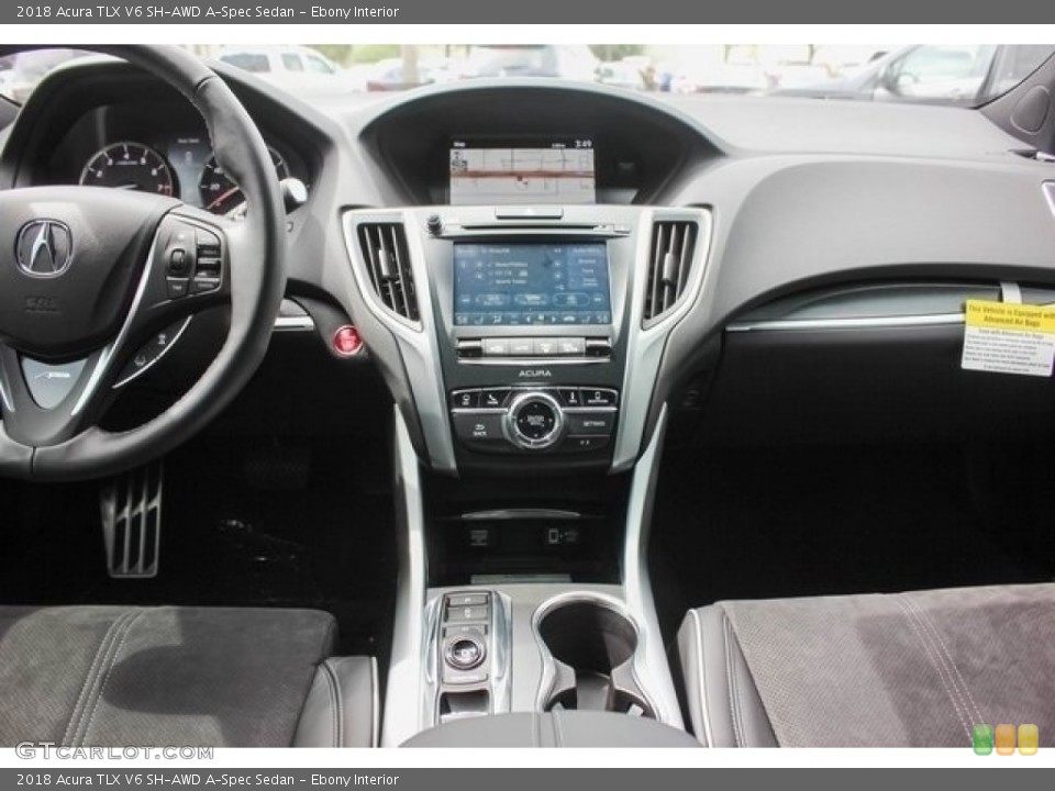 Ebony Interior Dashboard for the 2018 Acura TLX V6 SH-AWD A-Spec Sedan #120882555