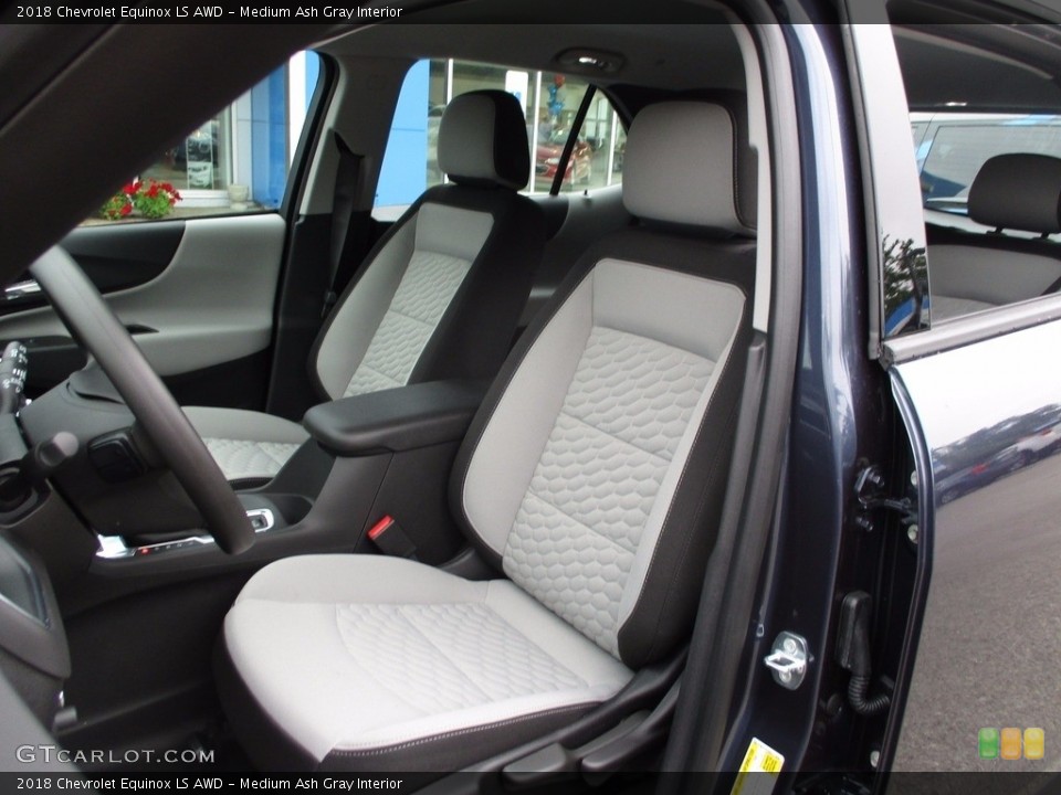 Medium Ash Gray Interior Front Seat for the 2018 Chevrolet Equinox LS AWD #120884012