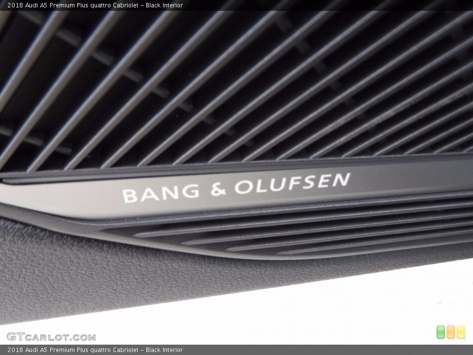 Black Interior Audio System for the 2018 Audi A5 Premium Plus quattro Cabriolet #120891299
