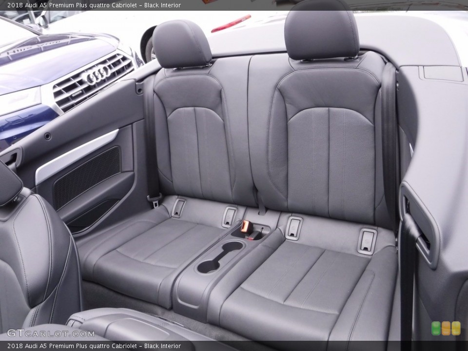 Black Interior Rear Seat for the 2018 Audi A5 Premium Plus quattro Cabriolet #120891671