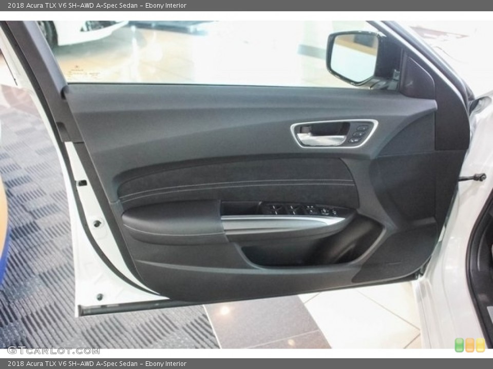 Ebony Interior Door Panel for the 2018 Acura TLX V6 SH-AWD A-Spec Sedan #120902666