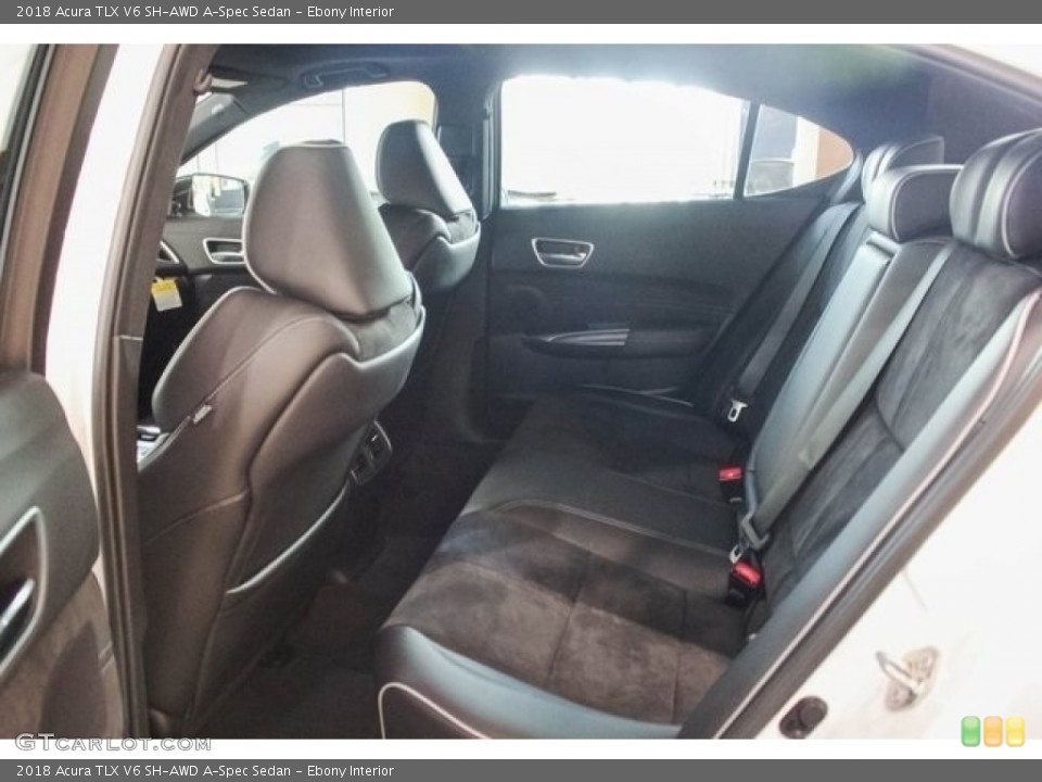 Ebony Interior Rear Seat for the 2018 Acura TLX V6 SH-AWD A-Spec Sedan #120902720