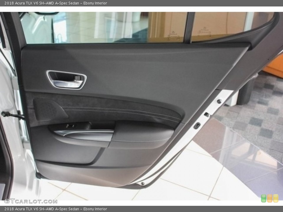 Ebony Interior Door Panel for the 2018 Acura TLX V6 SH-AWD A-Spec Sedan #120902753