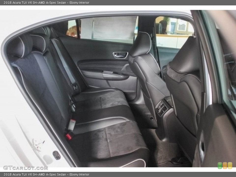 Ebony Interior Rear Seat for the 2018 Acura TLX V6 SH-AWD A-Spec Sedan #120902777