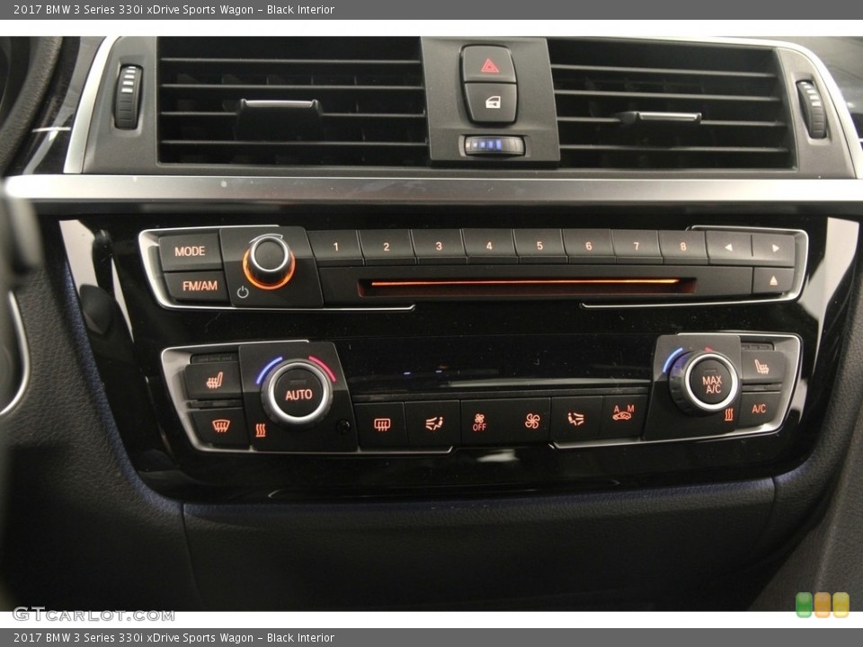Black Interior Controls for the 2017 BMW 3 Series 330i xDrive Sports Wagon #120903341