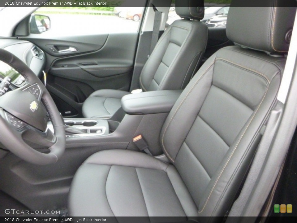 Jet Black Interior Front Seat for the 2018 Chevrolet Equinox Premier AWD #120906803