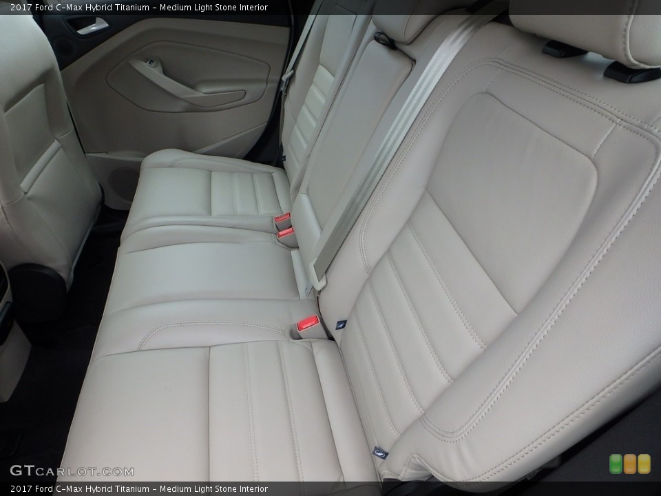 Medium Light Stone Interior Rear Seat for the 2017 Ford C-Max Hybrid Titanium #120907573