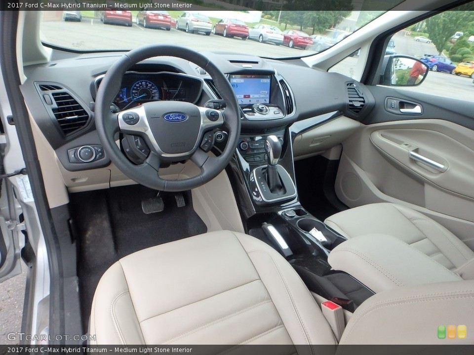 Medium Light Stone Interior Photo for the 2017 Ford C-Max Hybrid Titanium #120907601