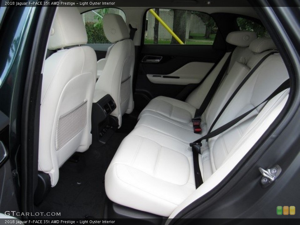Light Oyster Interior Rear Seat for the 2018 Jaguar F-PACE 35t AWD Prestige #120913034