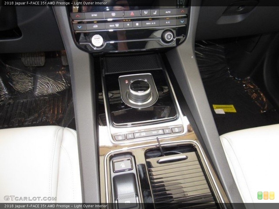 Light Oyster Interior Controls for the 2018 Jaguar F-PACE 35t AWD Prestige #120913175