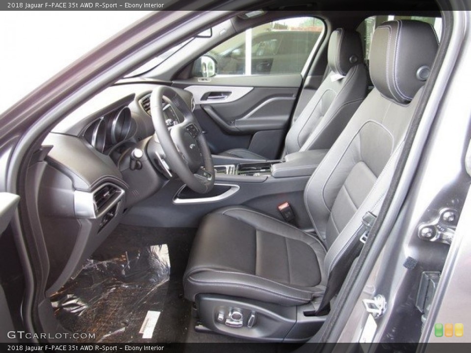Ebony Interior Photo for the 2018 Jaguar F-PACE 35t AWD R-Sport #120913244