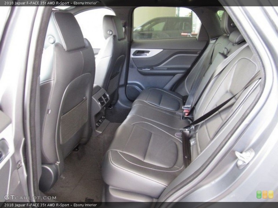 Ebony Interior Rear Seat for the 2018 Jaguar F-PACE 35t AWD R-Sport #120913265