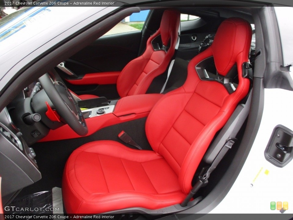 Adrenaline Red Interior Front Seat for the 2017 Chevrolet Corvette Z06 Coupe #120915059