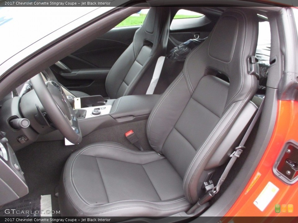 Jet Black Interior Front Seat for the 2017 Chevrolet Corvette Stingray Coupe #120915182