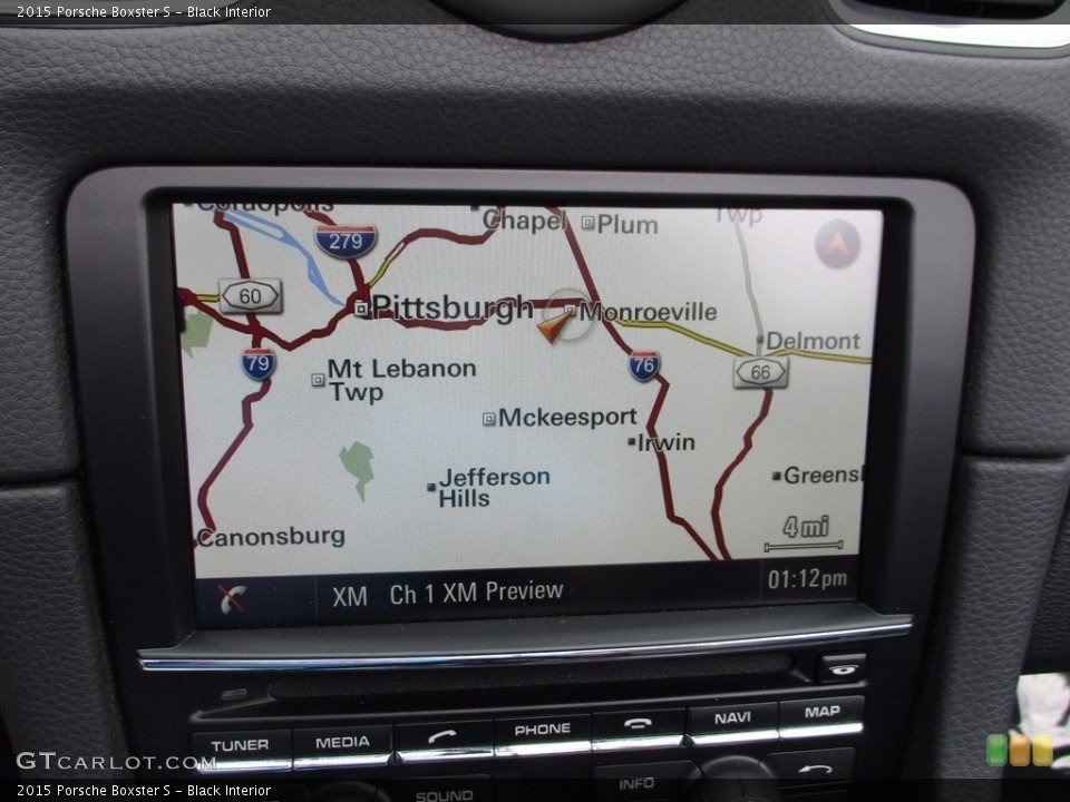 Black Interior Navigation for the 2015 Porsche Boxster S #120918562