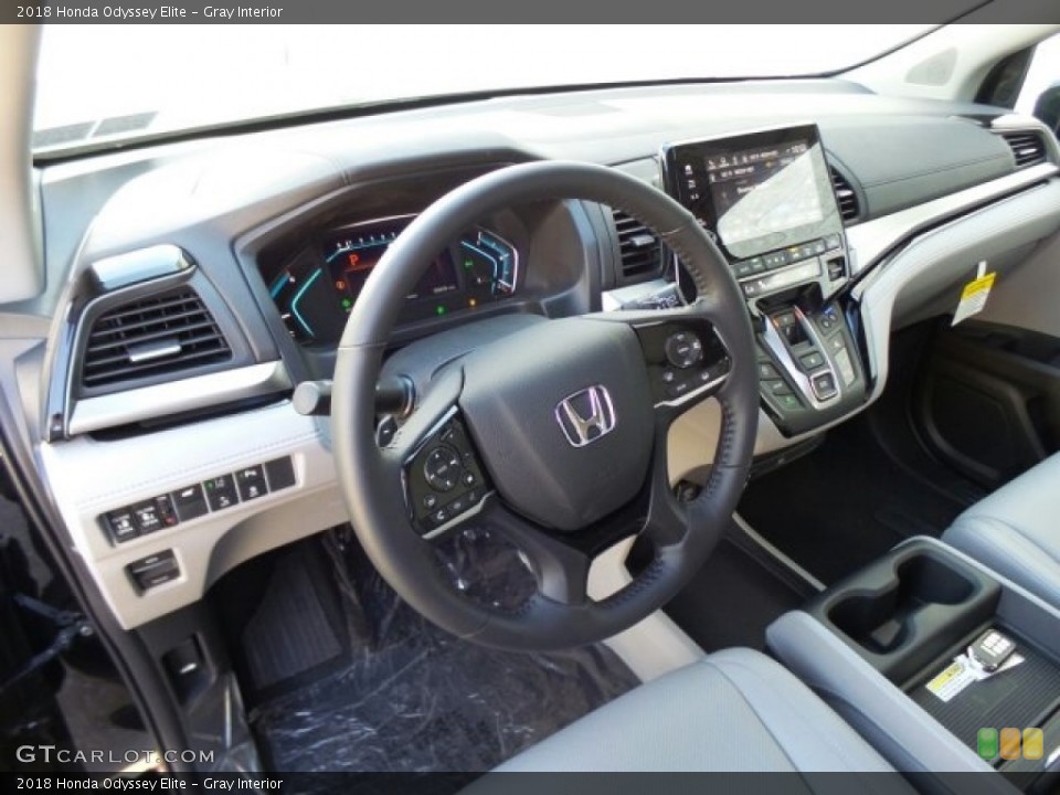 Gray Interior Dashboard for the 2018 Honda Odyssey Elite #120924538