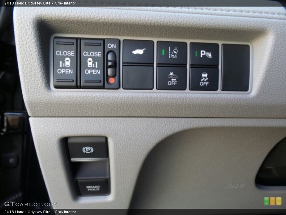 Gray Interior Controls for the 2018 Honda Odyssey Elite #120924748
