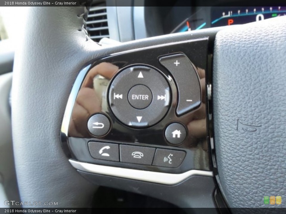 Gray Interior Controls for the 2018 Honda Odyssey Elite #120924808