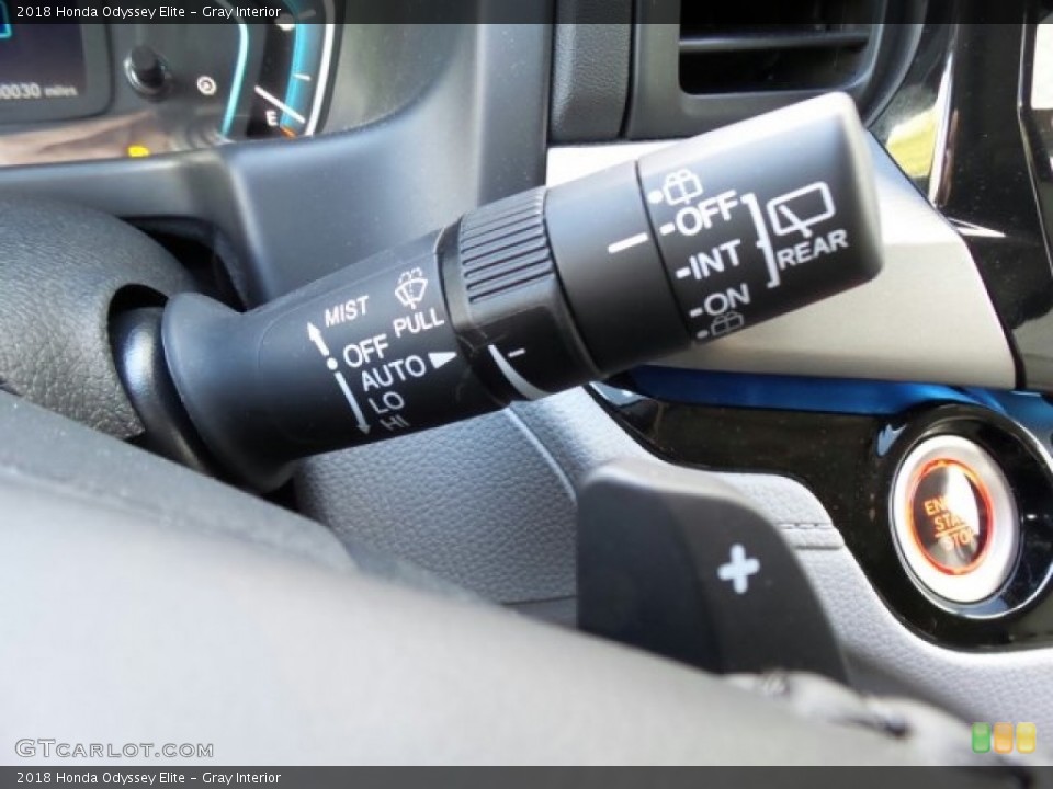 Gray Interior Controls for the 2018 Honda Odyssey Elite #120924862