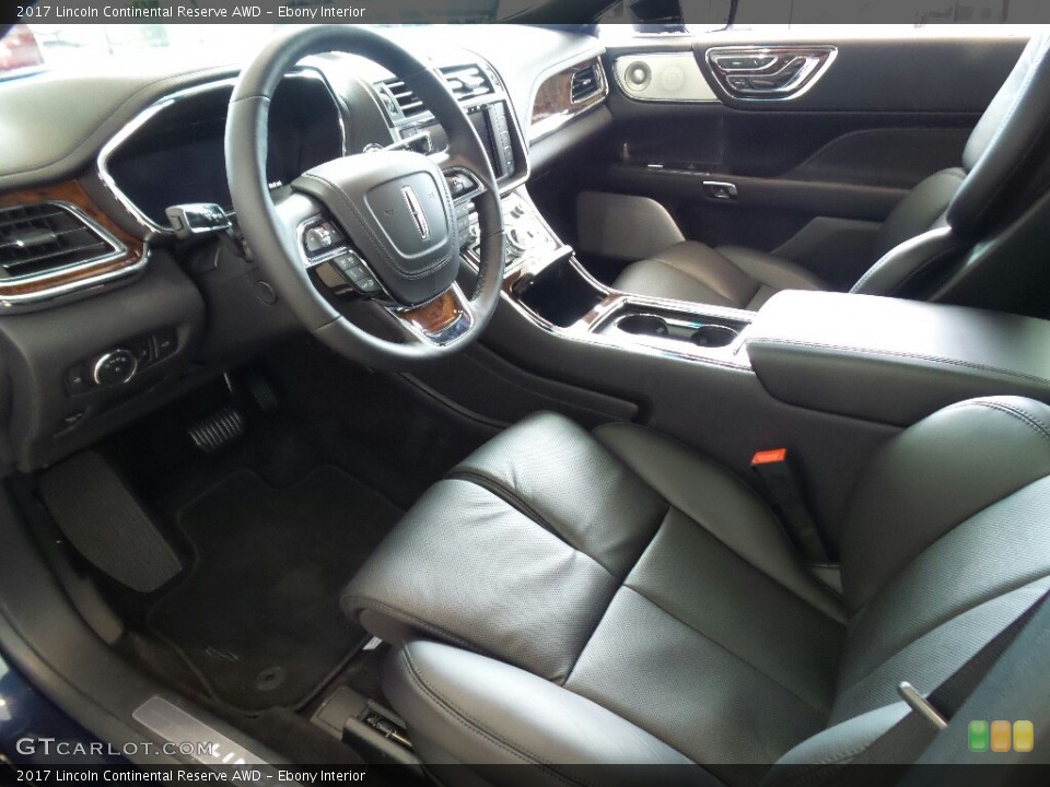 Ebony Interior Front Seat for the 2017 Lincoln Continental Reserve AWD #120925330