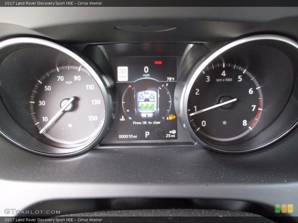 Cirrus Interior Gauges for the 2017 Land Rover Discovery Sport HSE #120927511