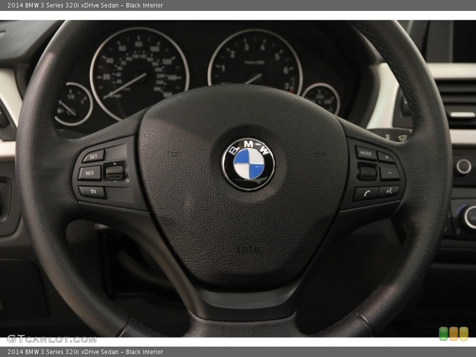 Black Interior Steering Wheel for the 2014 BMW 3 Series 320i xDrive Sedan #120927901