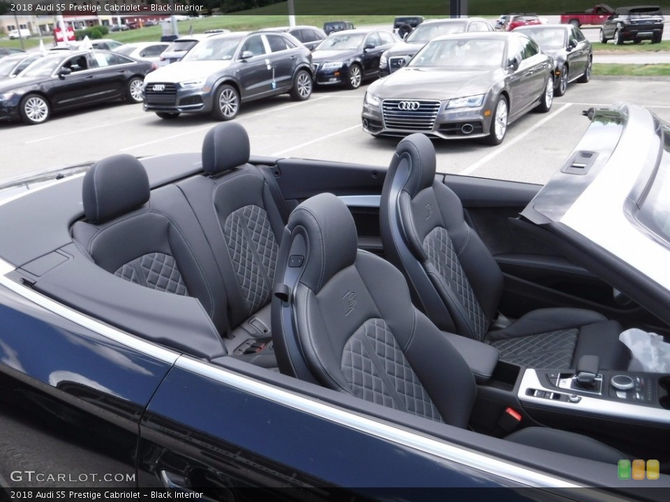 Black Interior Front Seat for the 2018 Audi S5 Prestige Cabriolet #120931637