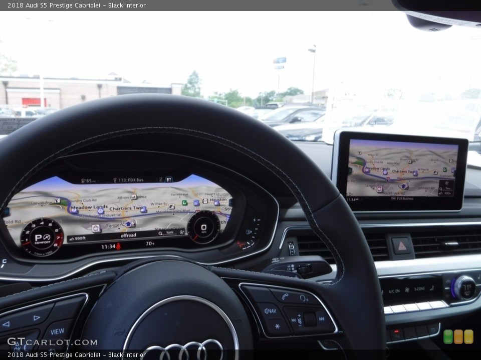 Black Interior Navigation for the 2018 Audi S5 Prestige Cabriolet #120932005