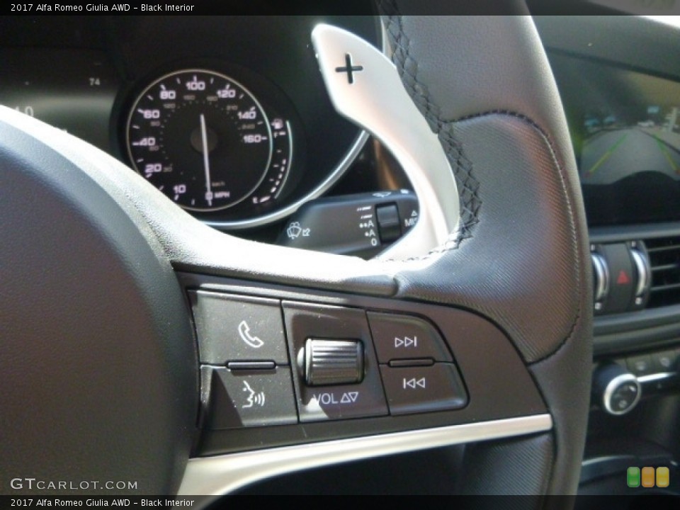 Black Interior Controls for the 2017 Alfa Romeo Giulia AWD #120933322