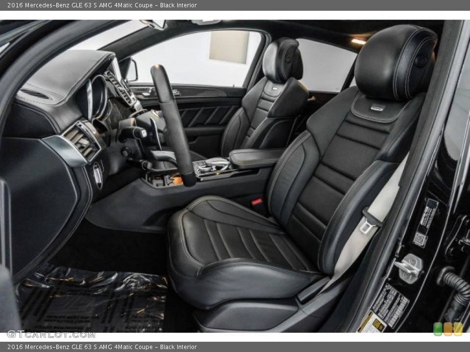 Black Interior Front Seat for the 2016 Mercedes-Benz GLE 63 S AMG 4Matic Coupe #120938353