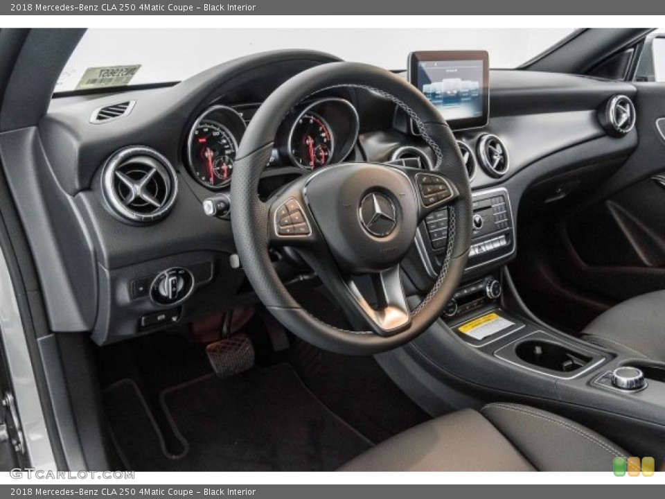 Black Interior Dashboard for the 2018 Mercedes-Benz CLA 250 4Matic Coupe #120939601