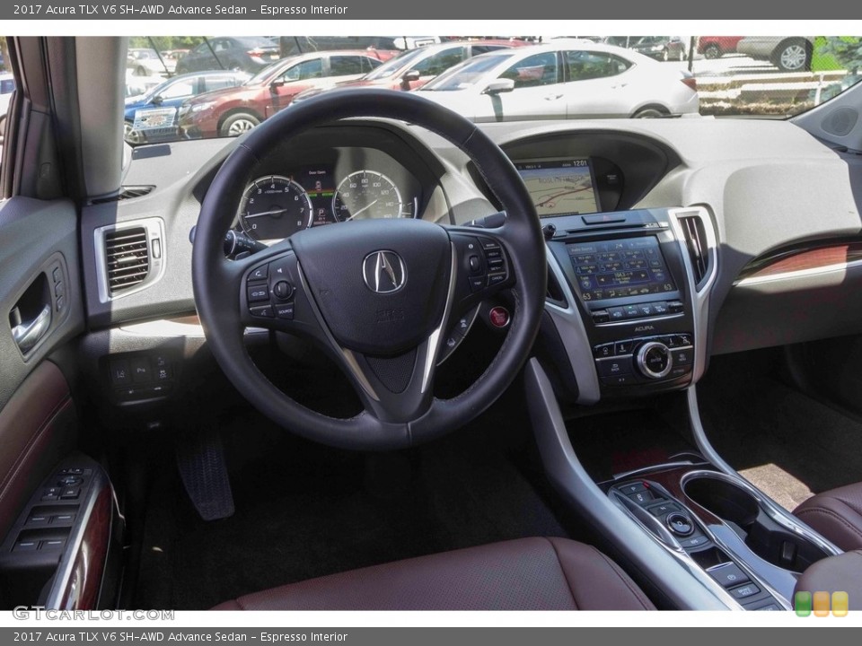 Espresso Interior Dashboard for the 2017 Acura TLX V6 SH-AWD Advance Sedan #120953535