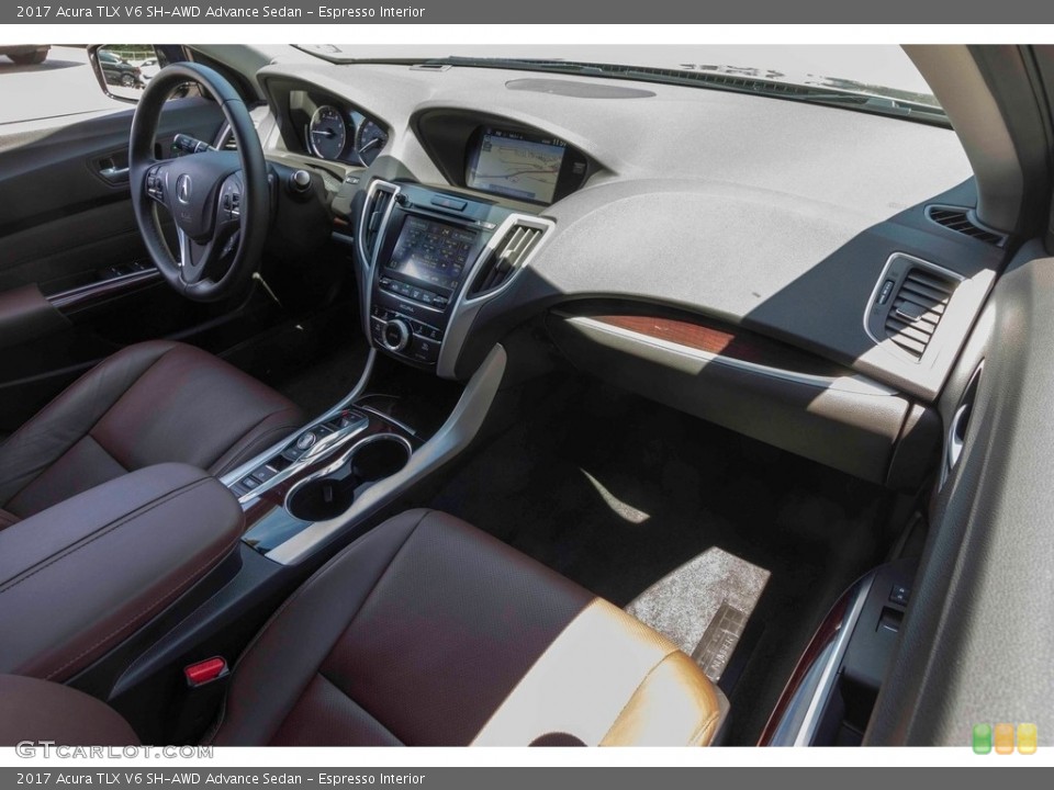 Espresso Interior Dashboard for the 2017 Acura TLX V6 SH-AWD Advance Sedan #120953589
