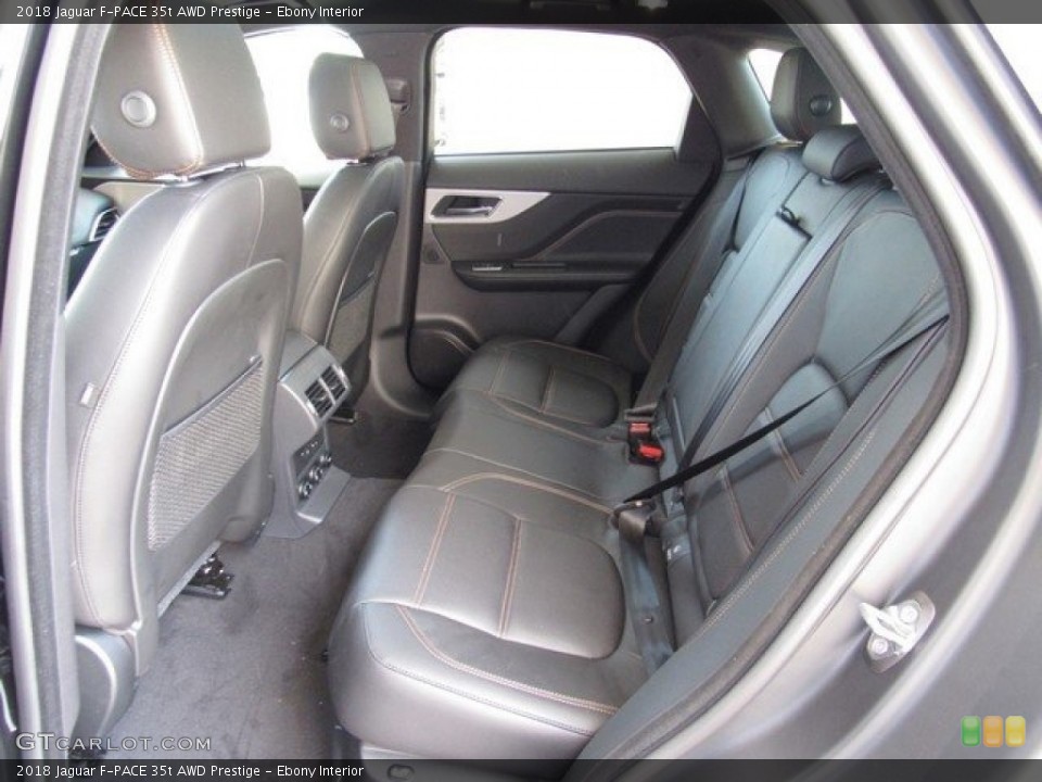 Ebony Interior Rear Seat for the 2018 Jaguar F-PACE 35t AWD Prestige #120956913