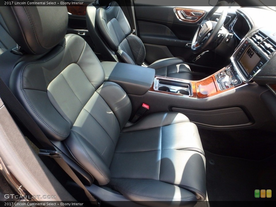 Ebony Interior Front Seat for the 2017 Lincoln Continental Select #120957714