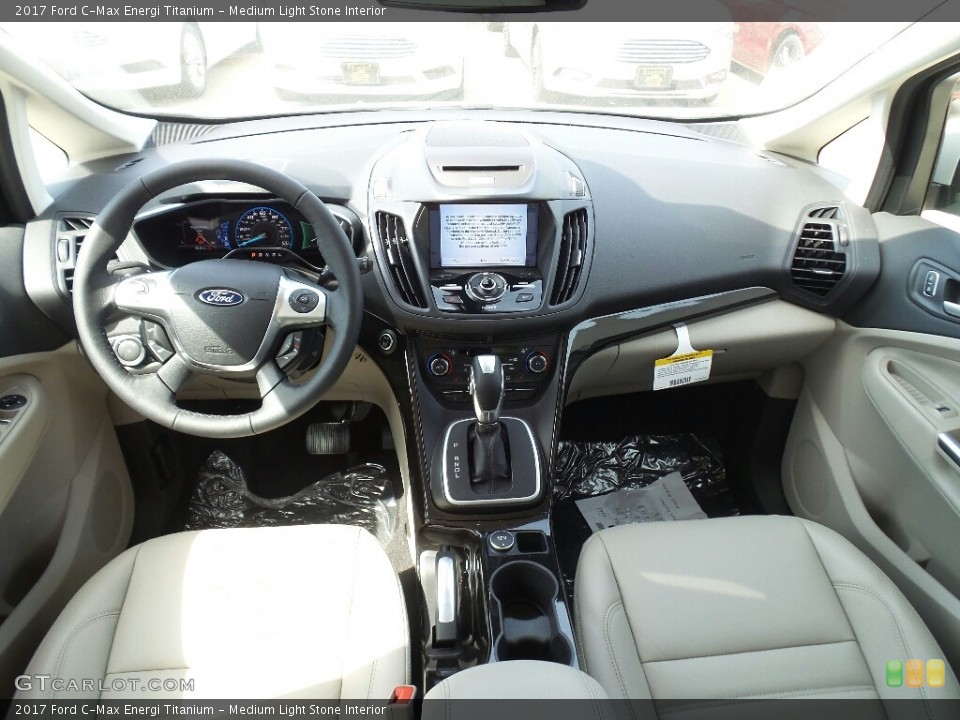 Medium Light Stone Interior Photo for the 2017 Ford C-Max Energi Titanium #120966379