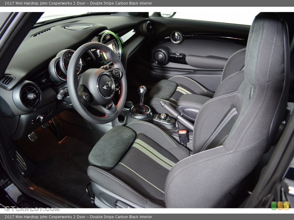 Double Stripe Carbon Black Interior Front Seat for the 2017 Mini Hardtop John Cooperworks 2 Door #120969138