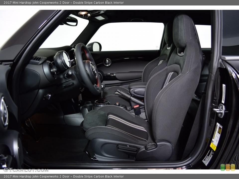 Double Stripe Carbon Black Interior Front Seat for the 2017 Mini Hardtop John Cooperworks 2 Door #120969153