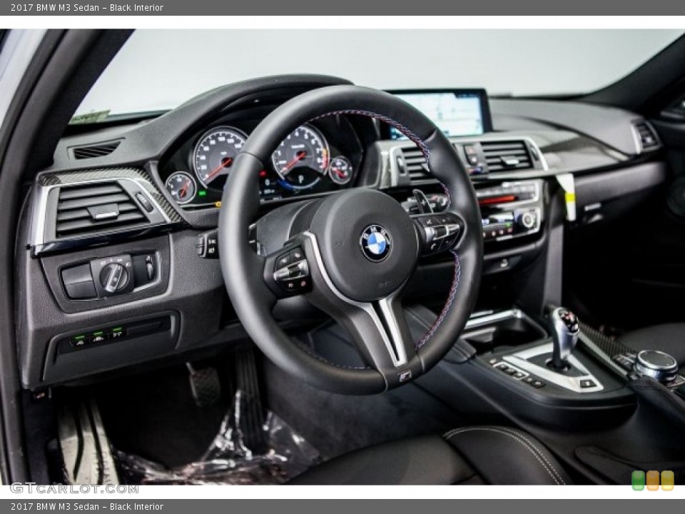 Black Interior Steering Wheel for the 2017 BMW M3 Sedan #120980638
